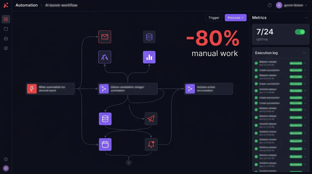 Otomasyon workflow görselleştirmesi